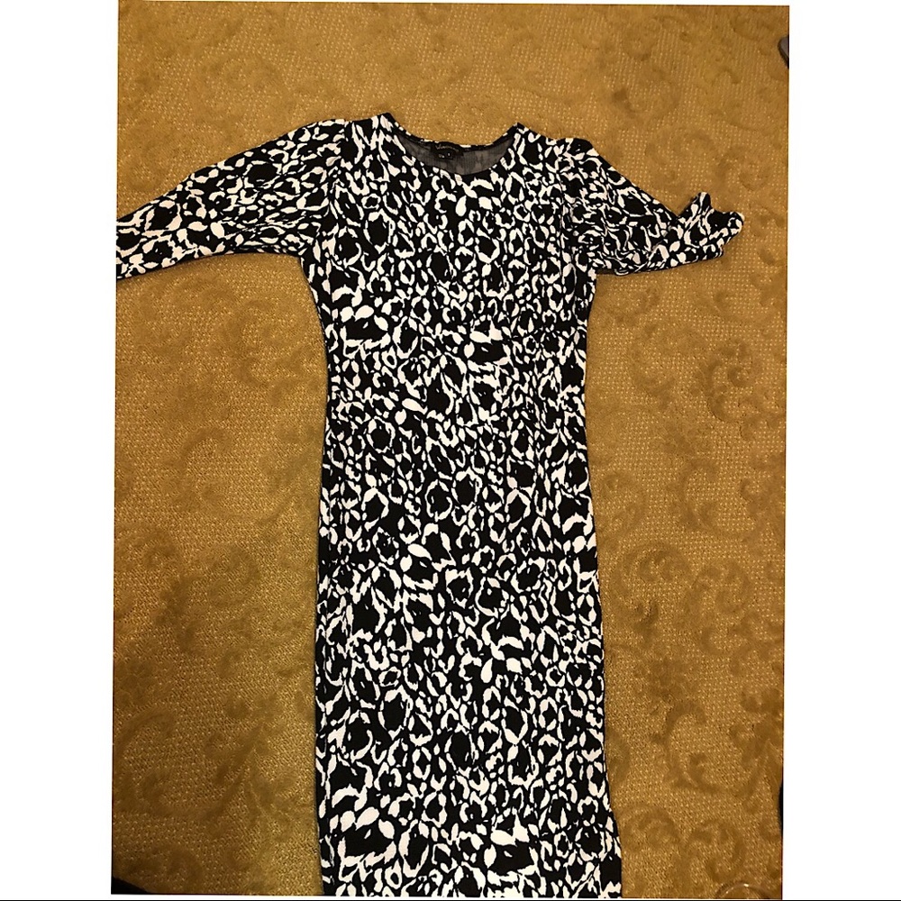 Black and white floral Dress. Never worn